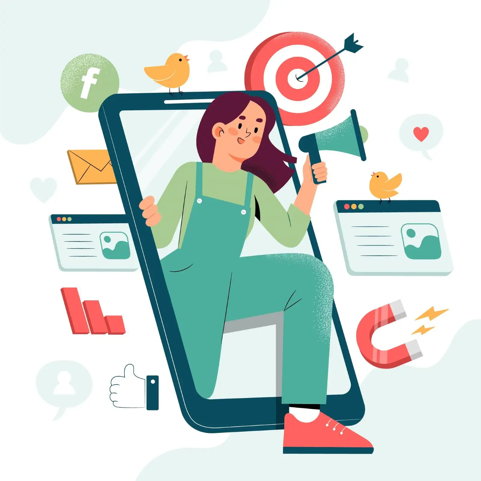 Illustration du marketing digital